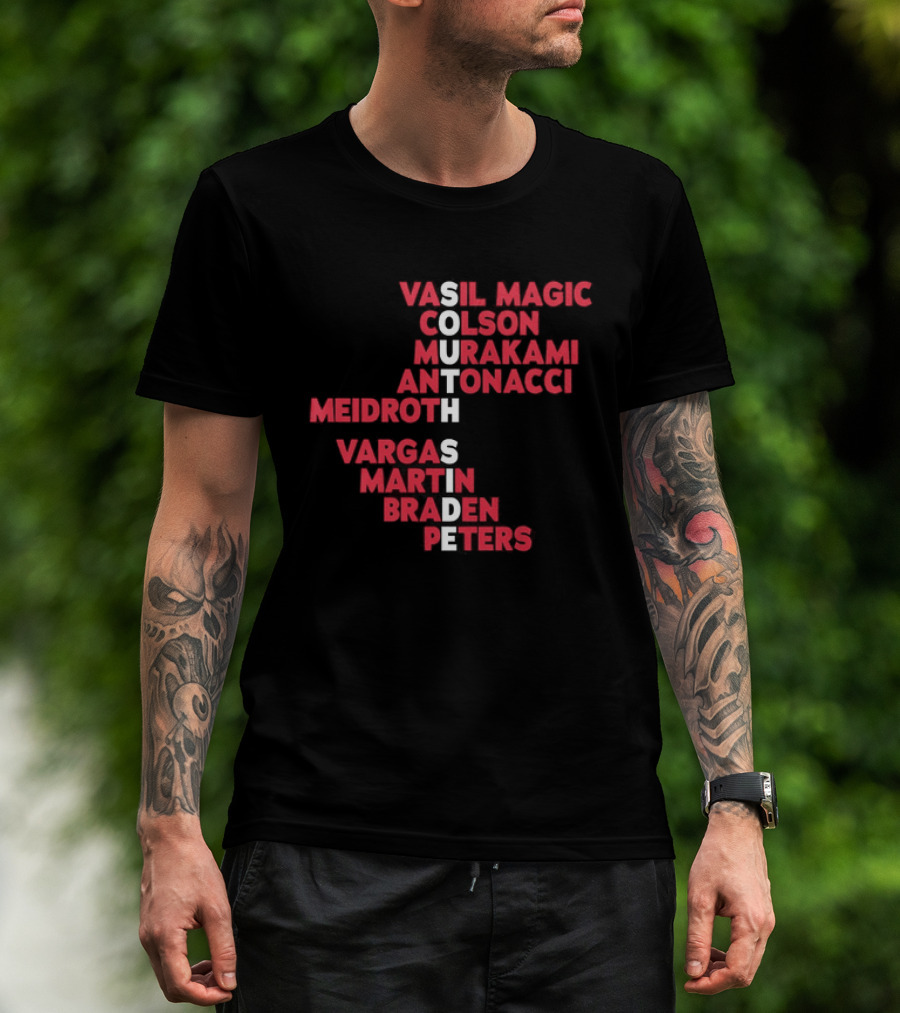 South Side 2026 Baseball Roster Vasil Magic Colson Murakami Antonacci Reidroth Vargas Martin Braden Peters T-Shirt