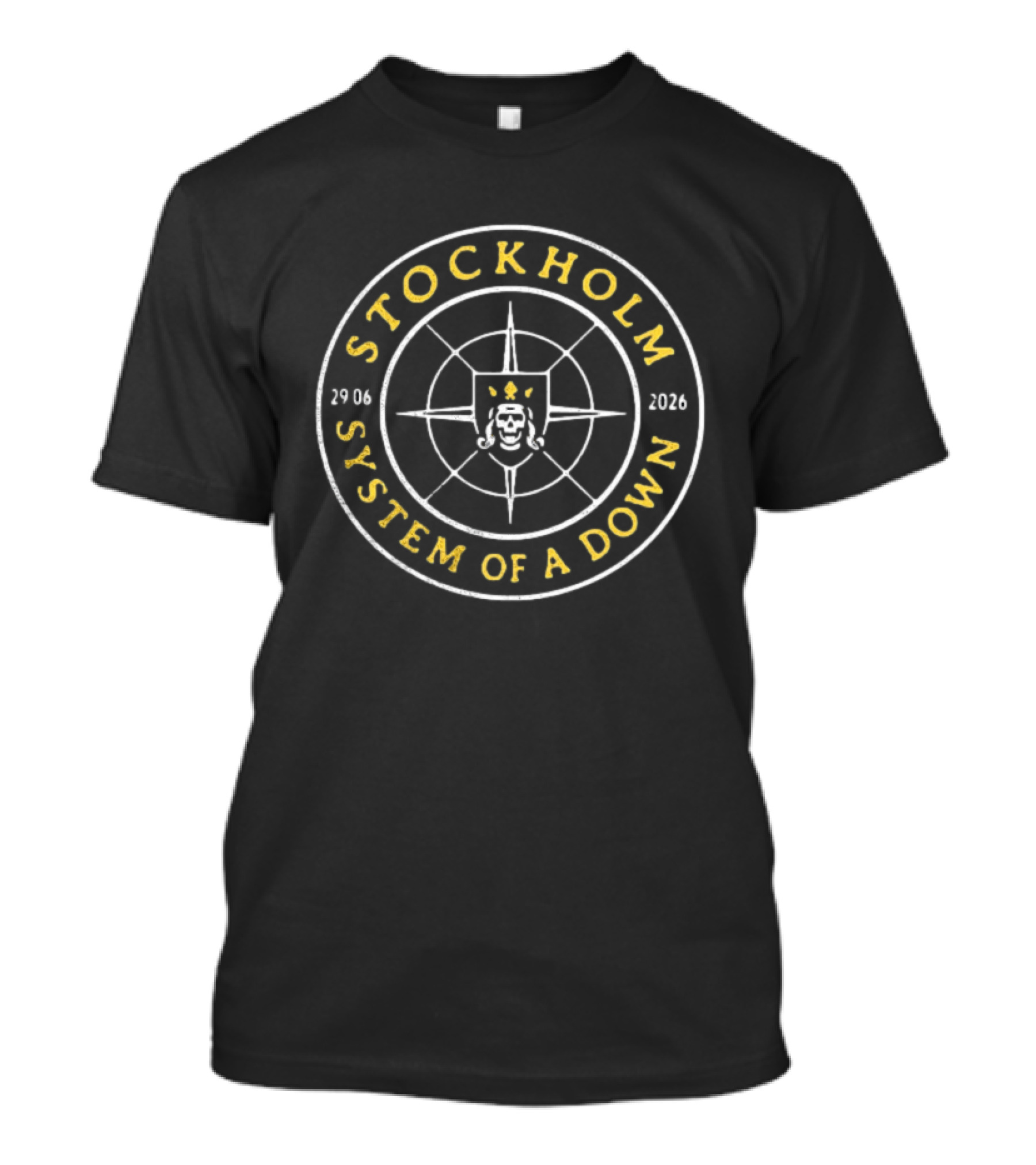 Stockholm System Of A Down Compass Emblem 2706 2026 T-Shirt