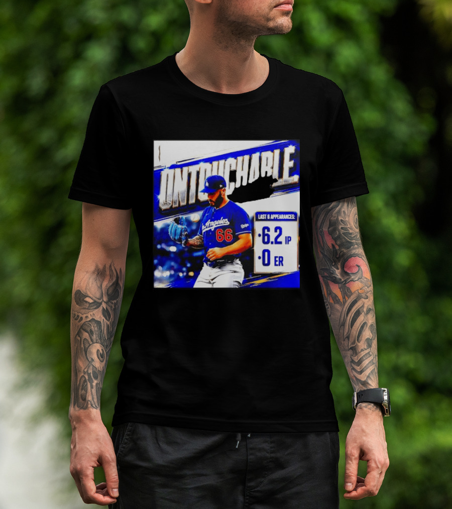 Los Angeles 66 Untouchable Last 6 Appearances 6.2IP 0ER T-Shirt