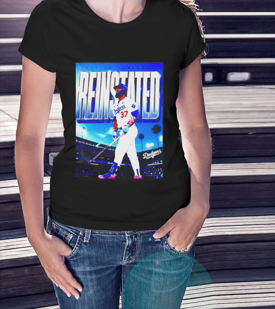 Teoscar Hernandez Reinstated Los Angeles Dodgers 37 T-Shirt