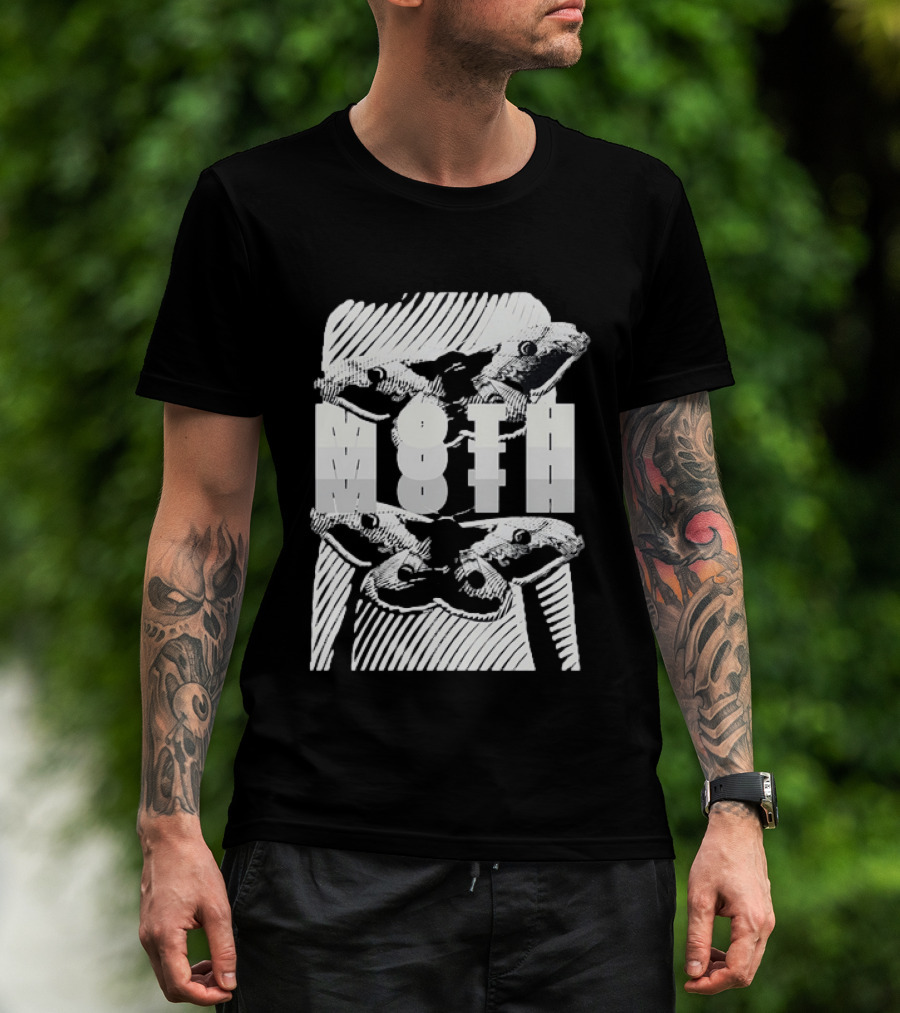 Moth Wings Reflective Optical Illusion T-Shirt