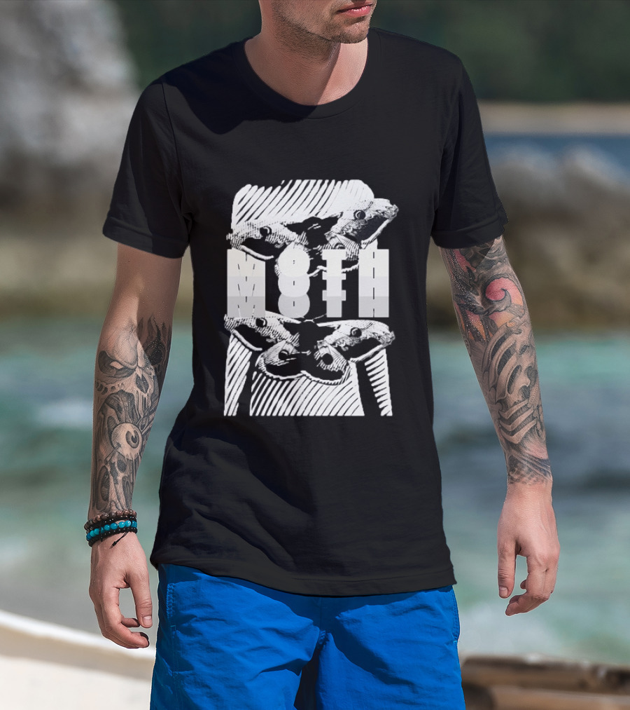 Moth Wings Reflective Optical Illusion T-Shirt