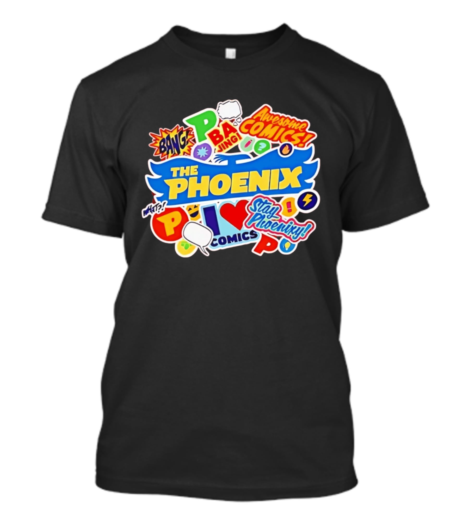 The Phoenix Awesome Comics Stay Phoenix I Love Comics Ba Jing Bang T-Shirt