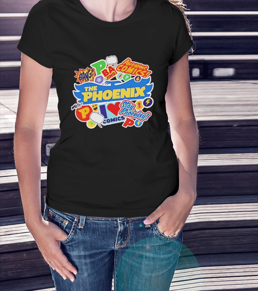 The Phoenix Awesome Comics Stay Phoenix I Love Comics Ba Jing Bang T-Shirt