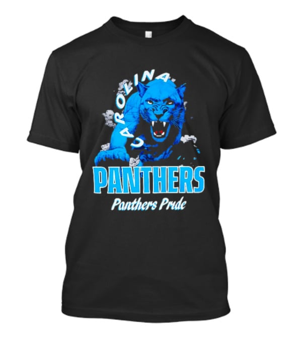 Carolina Panthers Pride Charging Forward Fierce Blue Panther T-Shirt