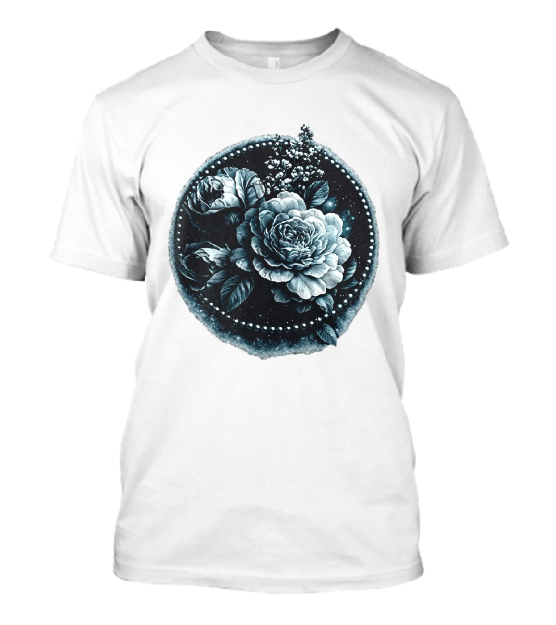 Cape Fear Nevaeh Valentine Floral Muscle Peonies T-Shirt