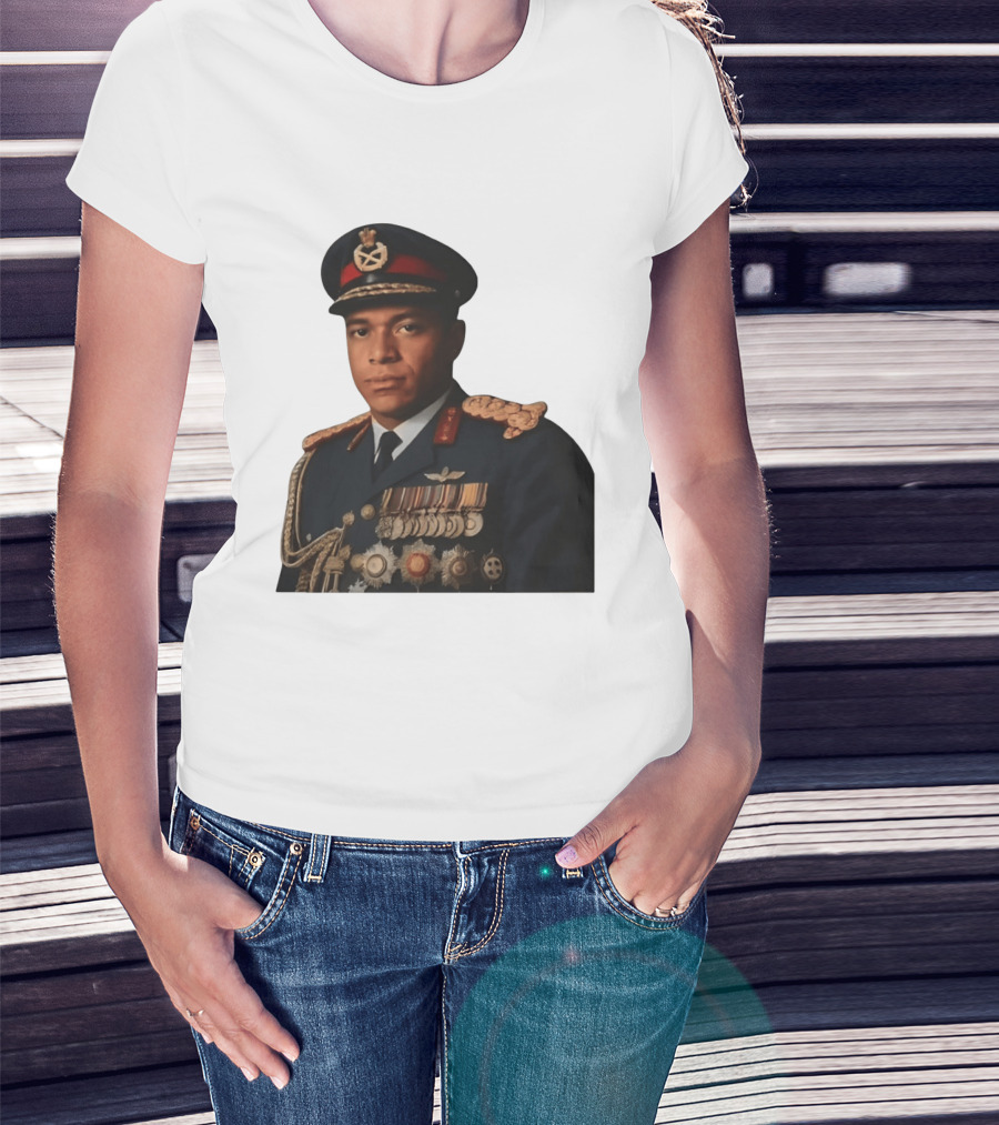 Kylian Mbappe Military Uniform Meme T-Shirt