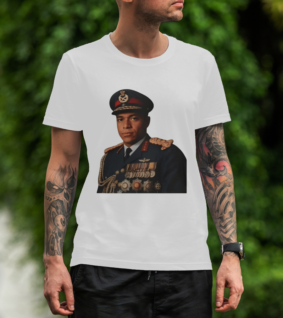 Kylian Mbappe Military Uniform Meme T-Shirt