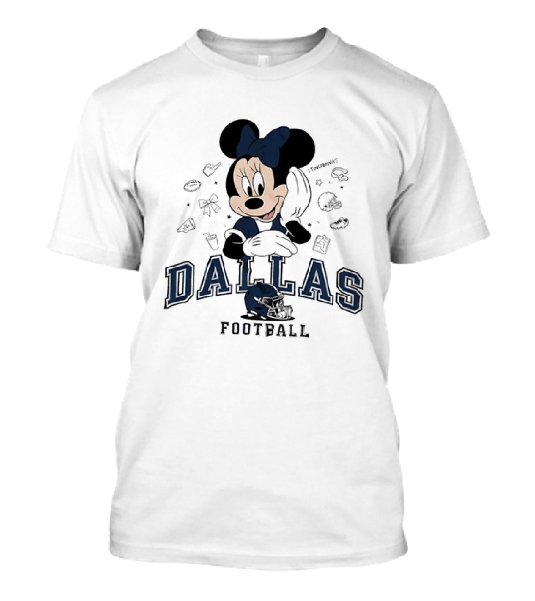Dallas Cowboys Minnie Mouse Football Collaboration T-Shirt