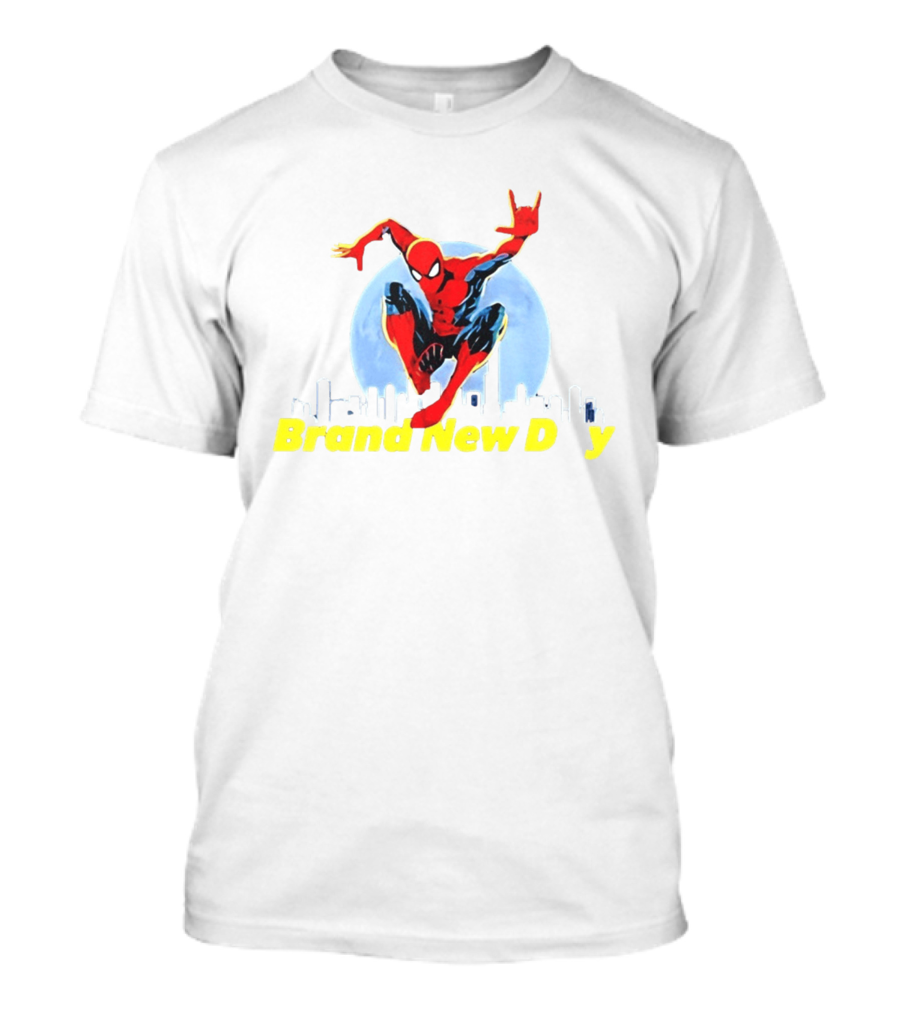 Spider Man Brand New Day Marvel Comics Skyline Swing Action T-Shirt