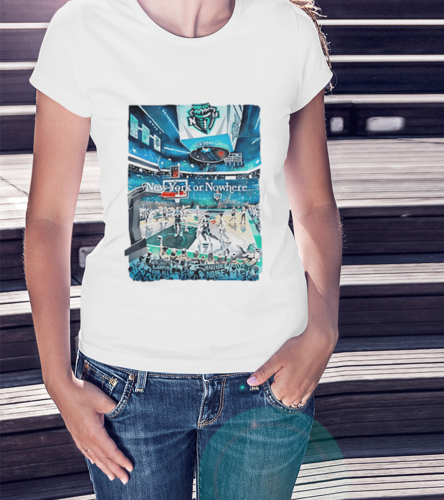 Gavin Snider New York Liberty Basketball New York Or Nowhere Stadium Scene T-Shirt