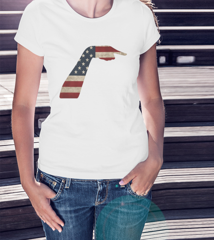 Sophie Cunningham American Flag Pointing Hand Patriotic USA Indiana Fever 2026 T-Shirt