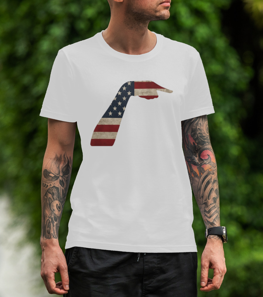 Sophie Cunningham American Flag Pointing Hand Patriotic USA Indiana Fever 2026 T-Shirt