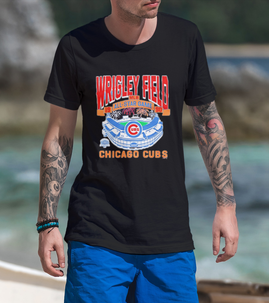 Wrigley Field 1990 MLB All Star Game Chicago Cubs T-Shirt