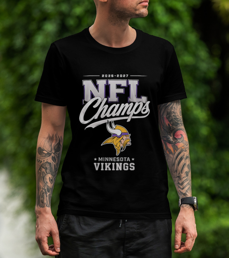 2026 2027 NFL Champs Minnesota Vikings T-Shirt