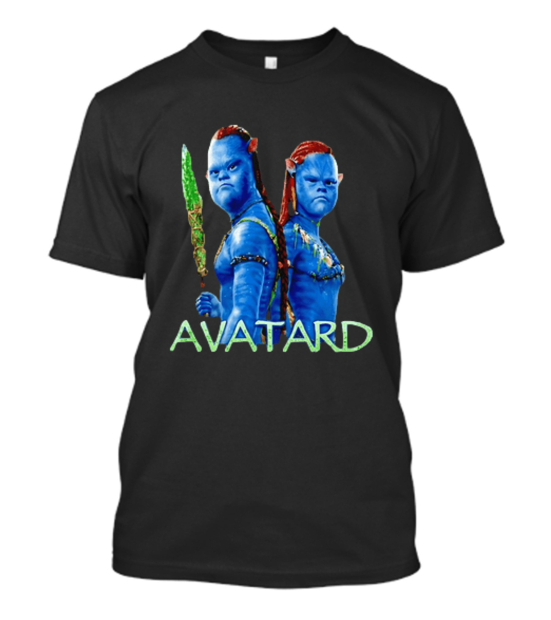 Avatar Avatard Blue Characters Humor Down T-Shirt
