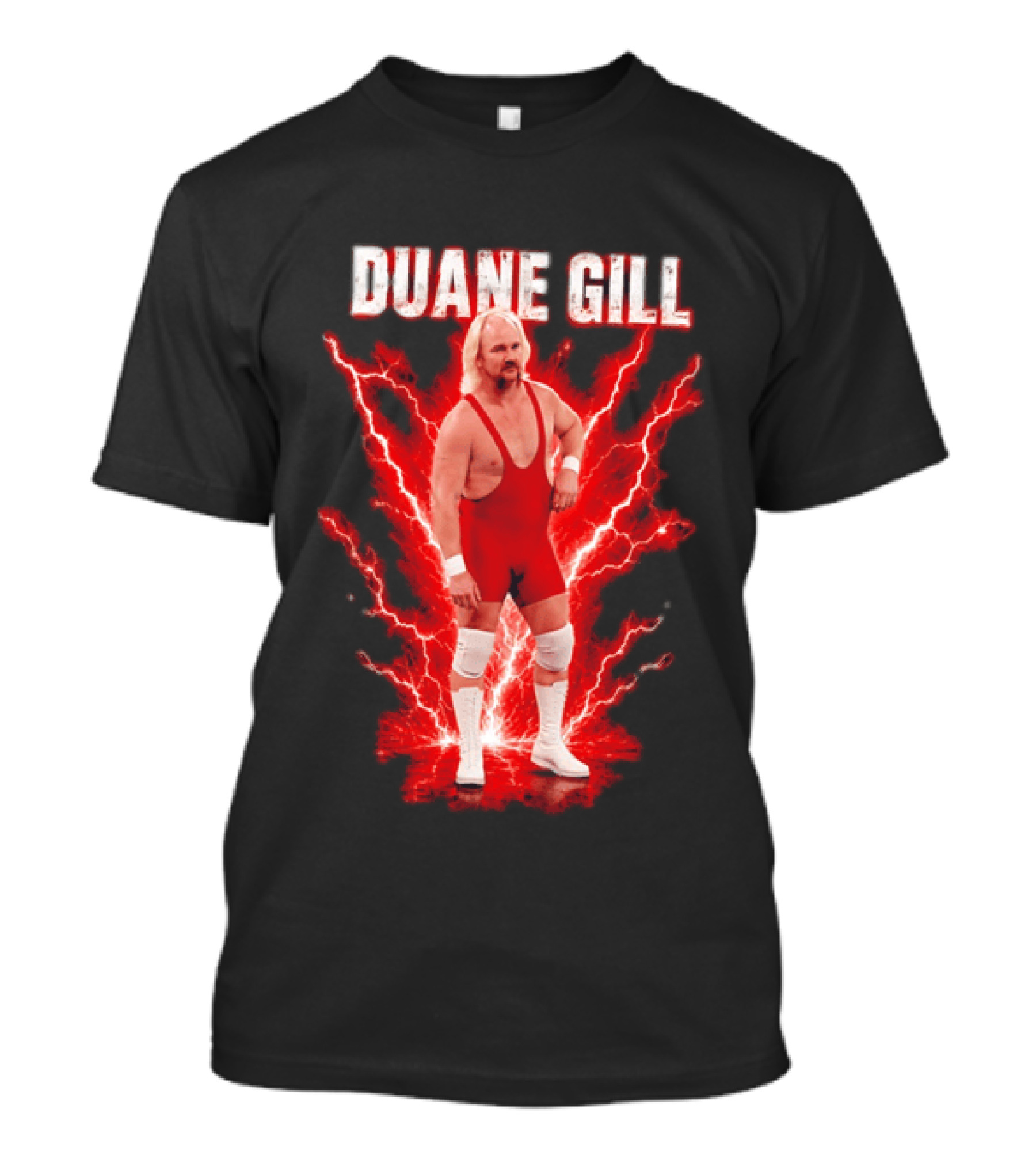 Duane Gill Professional Wrestling Wrestler Red Lightning Outfit T-Shirt
