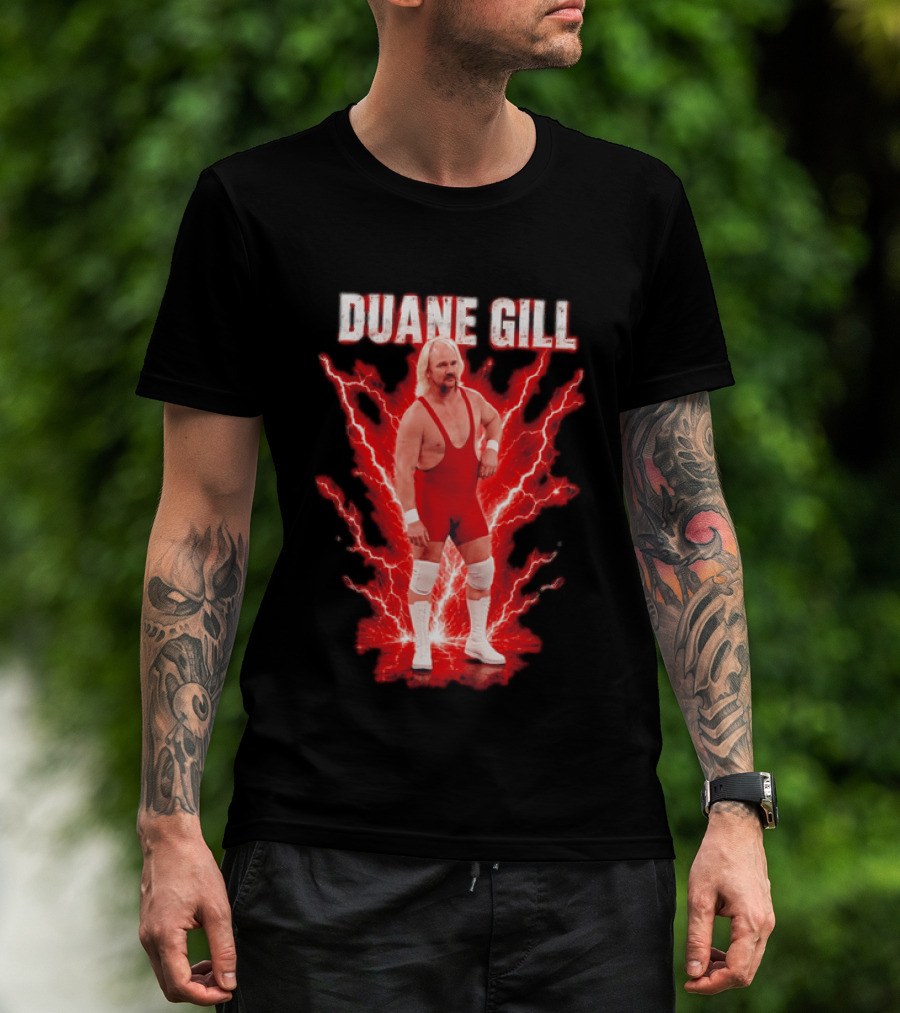 Duane Gill Professional Wrestling Wrestler Red Lightning Outfit T-Shirt