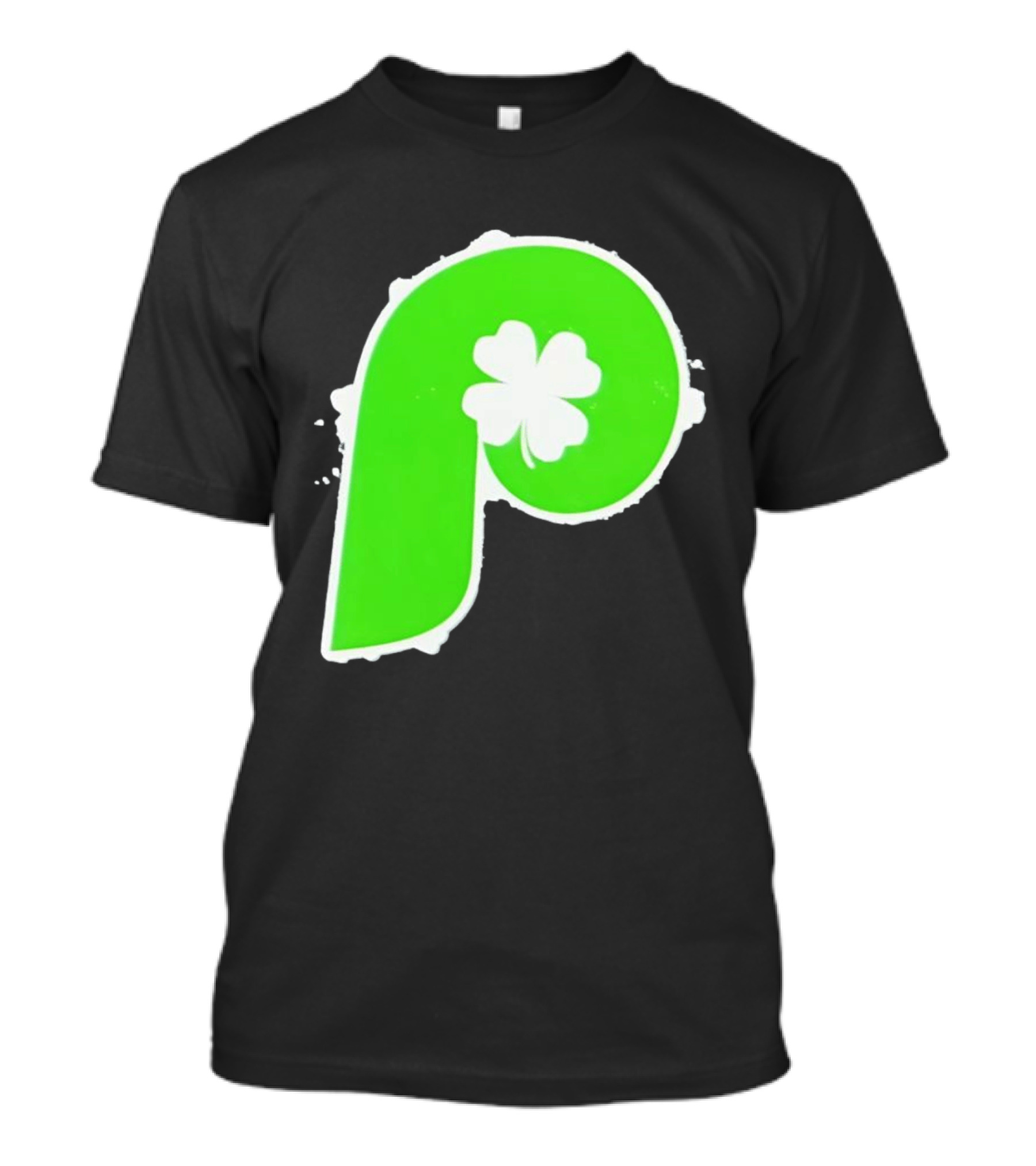 Lucky Philadelphia Clover P Baseball Green Four Leaf T-Shirt