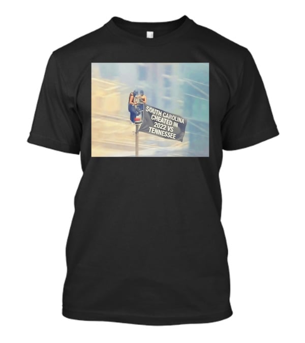 Empire State Building South Carolina Cheated 2022 Tennessee Flag T-Shirt