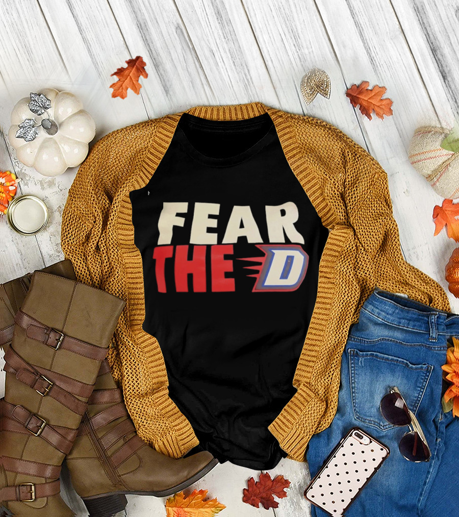 Fear the D DePaul Blue Demons Basketball Team Spirit T-Shirt