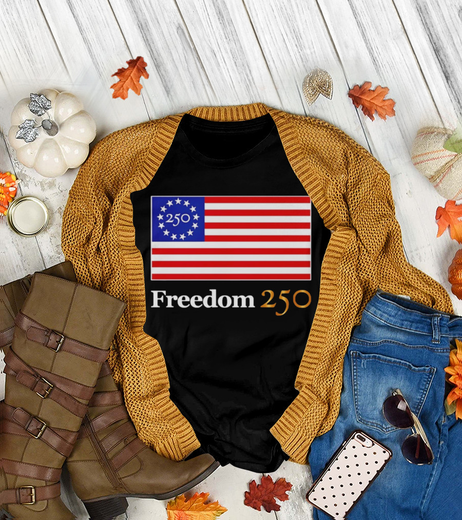 Freedom 250th Anniversary American Flag 4th of July 2026 Celebration T-Shirt
