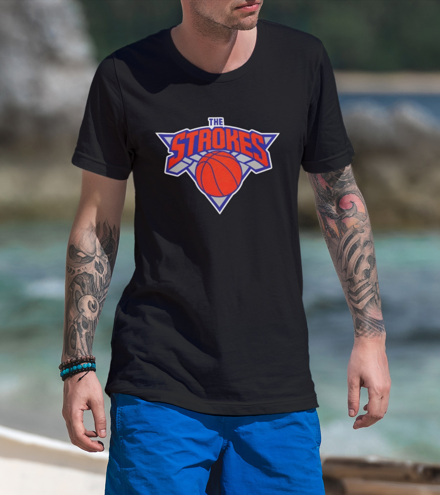 The Strokes Basketball Team Crossover Band Music T-Shirt