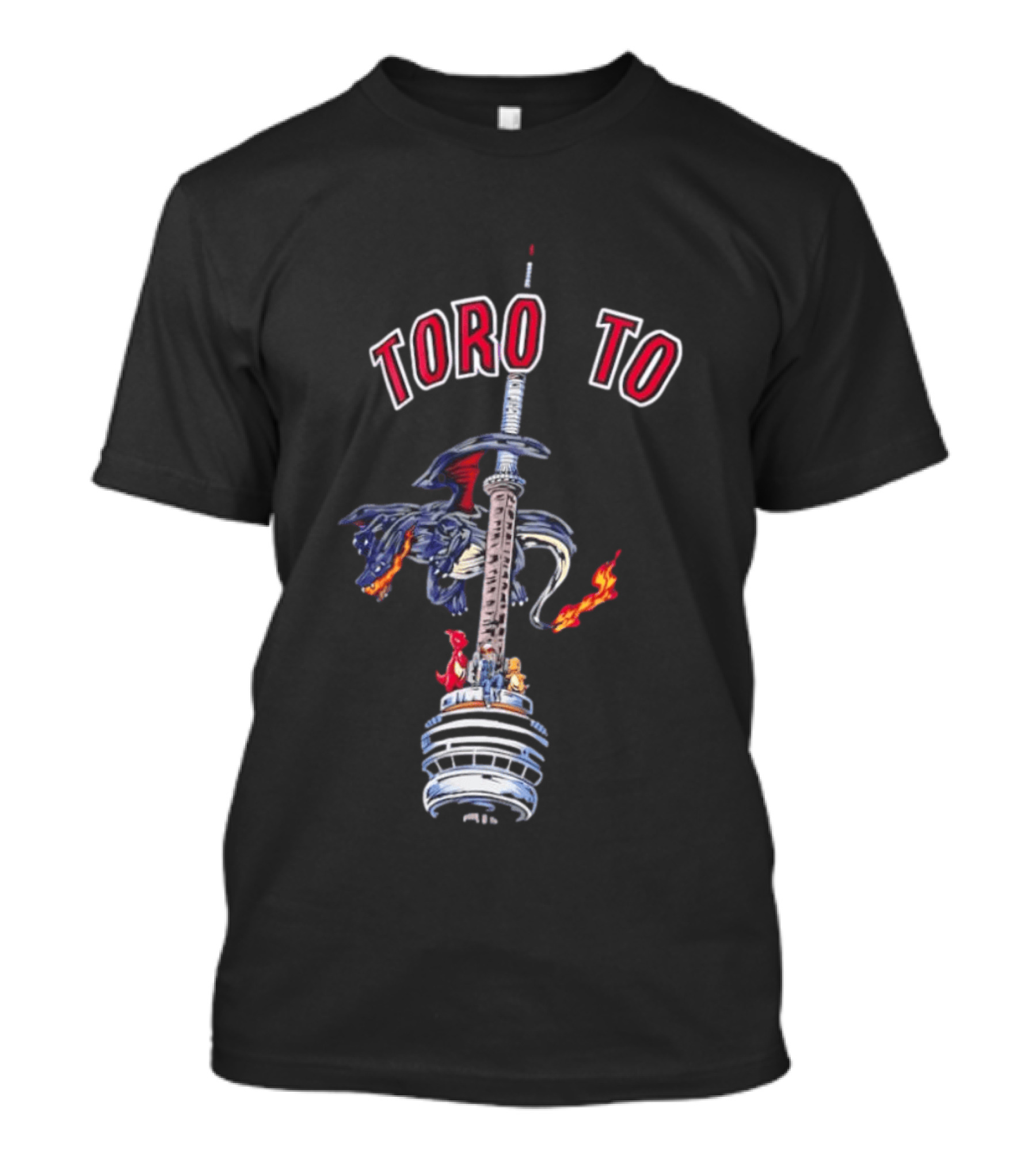 Toronto CN Tower Ash Charizard T-Shirt