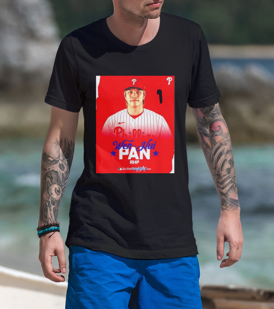 Wen Hui Pan Philadelphia Phillies RHP 2026 MLB All Star Futures Game T-Shirt
