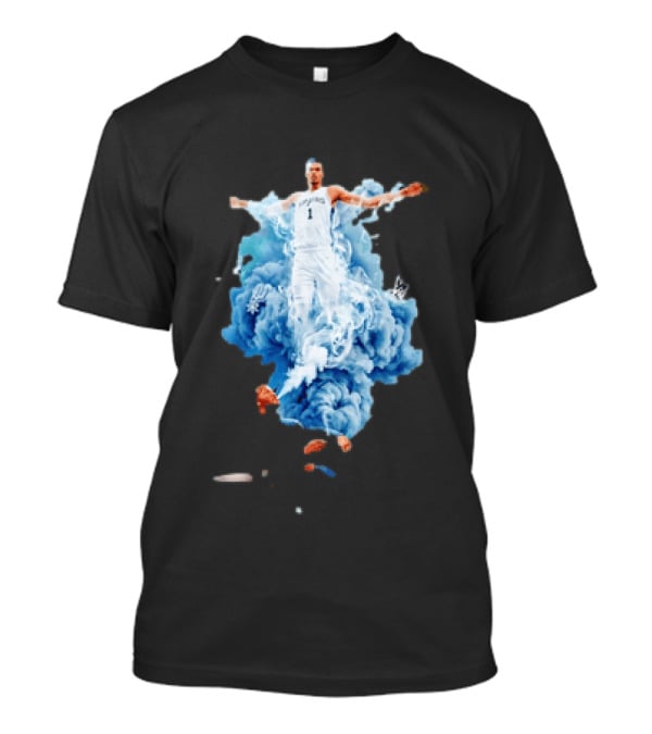 Jalen Brunson We Smoking On That Wemby Pack Spurs Player Blue Smoke T-Shirt