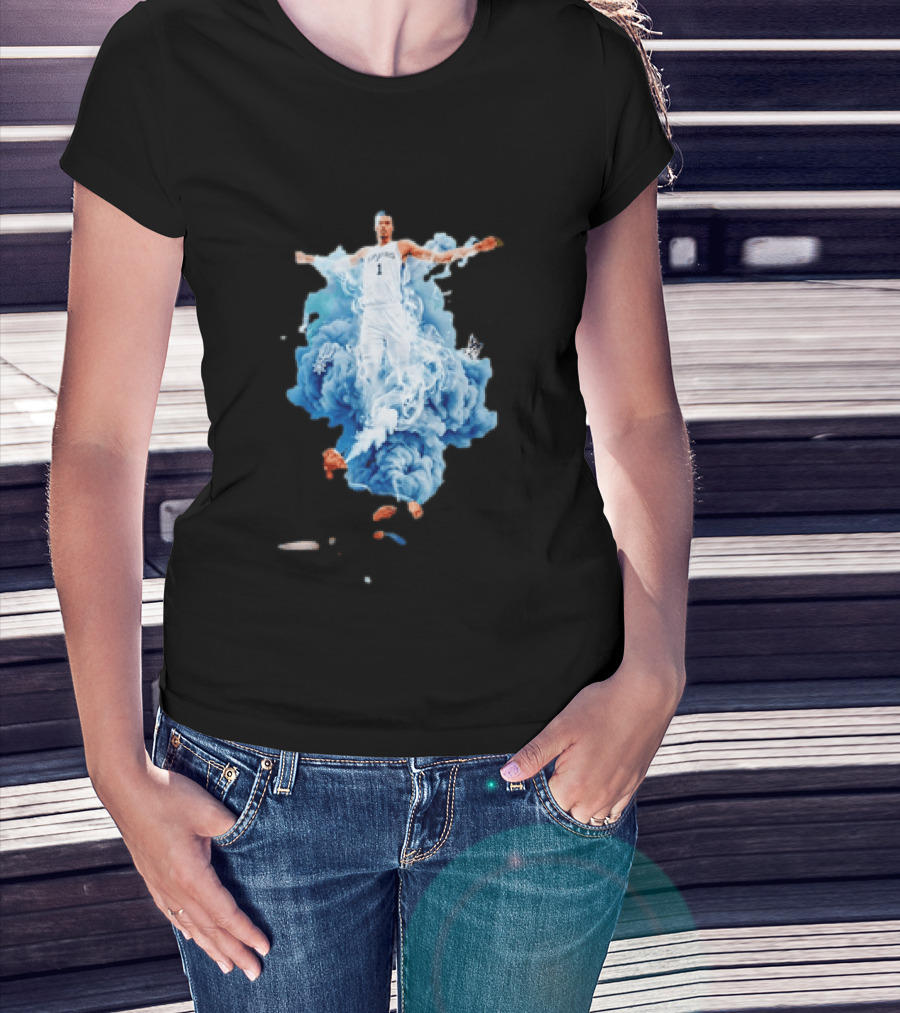 Jalen Brunson We Smoking On That Wemby Pack Spurs Player Blue Smoke T-Shirt