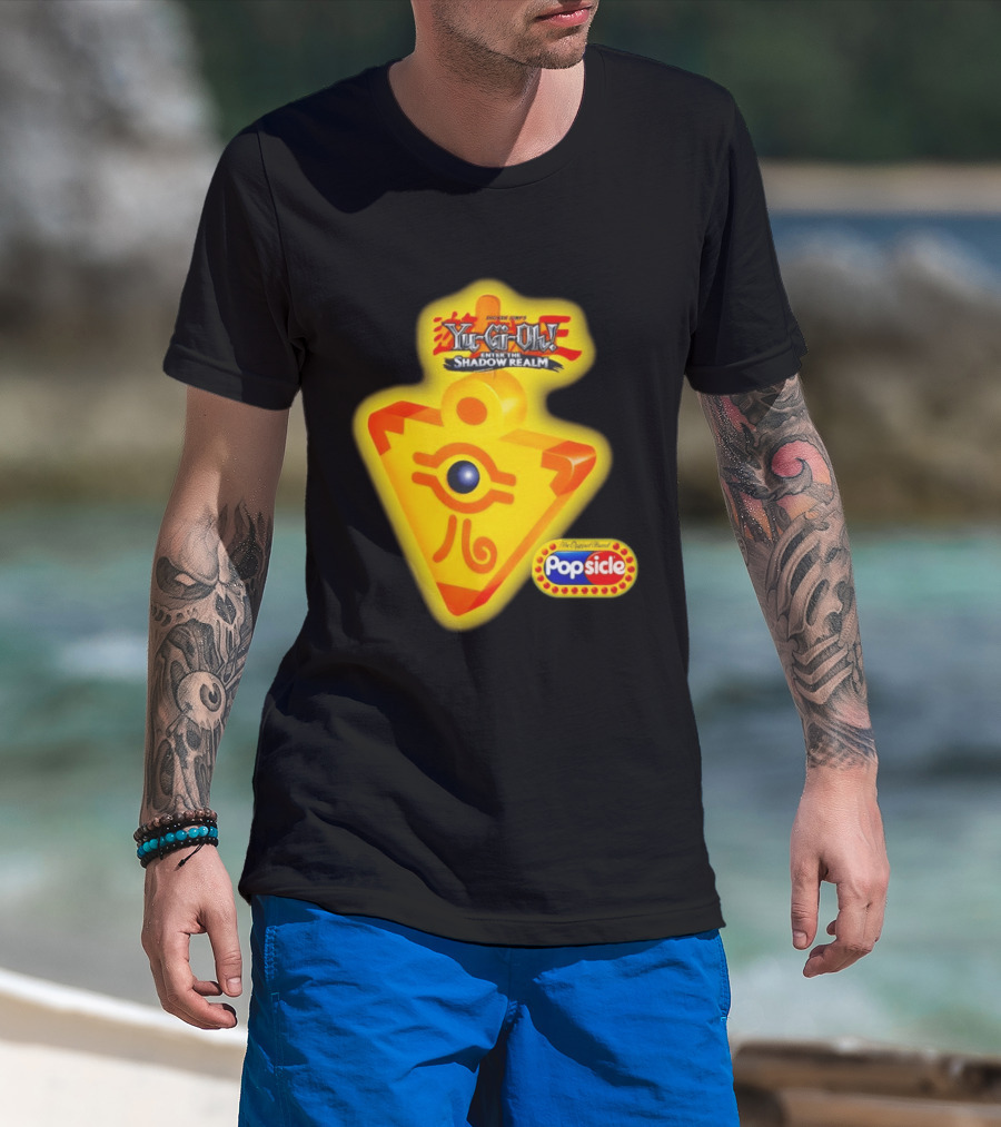 Shonen Jump Yu Gi Oh Enter The Shadow Realm Millennium Puzzle Popsicle T-Shirt