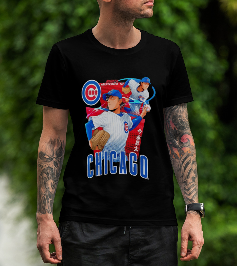 Chicago Cubs Shota Imanaga Anime Baseball Player T-Shirt