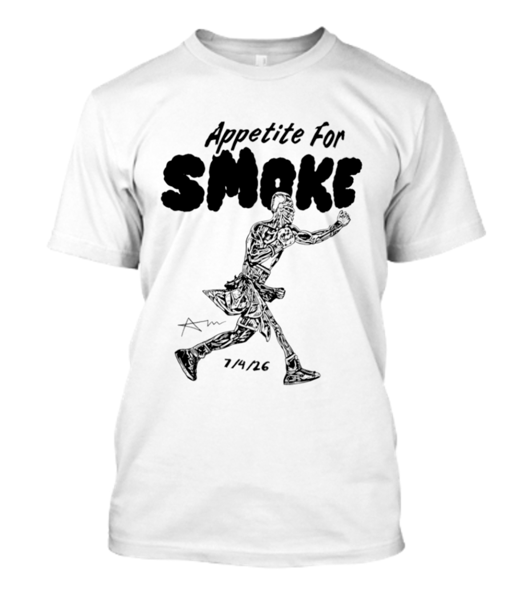 Appetite For Smoke Running Silhouette 7 26 T-Shirt