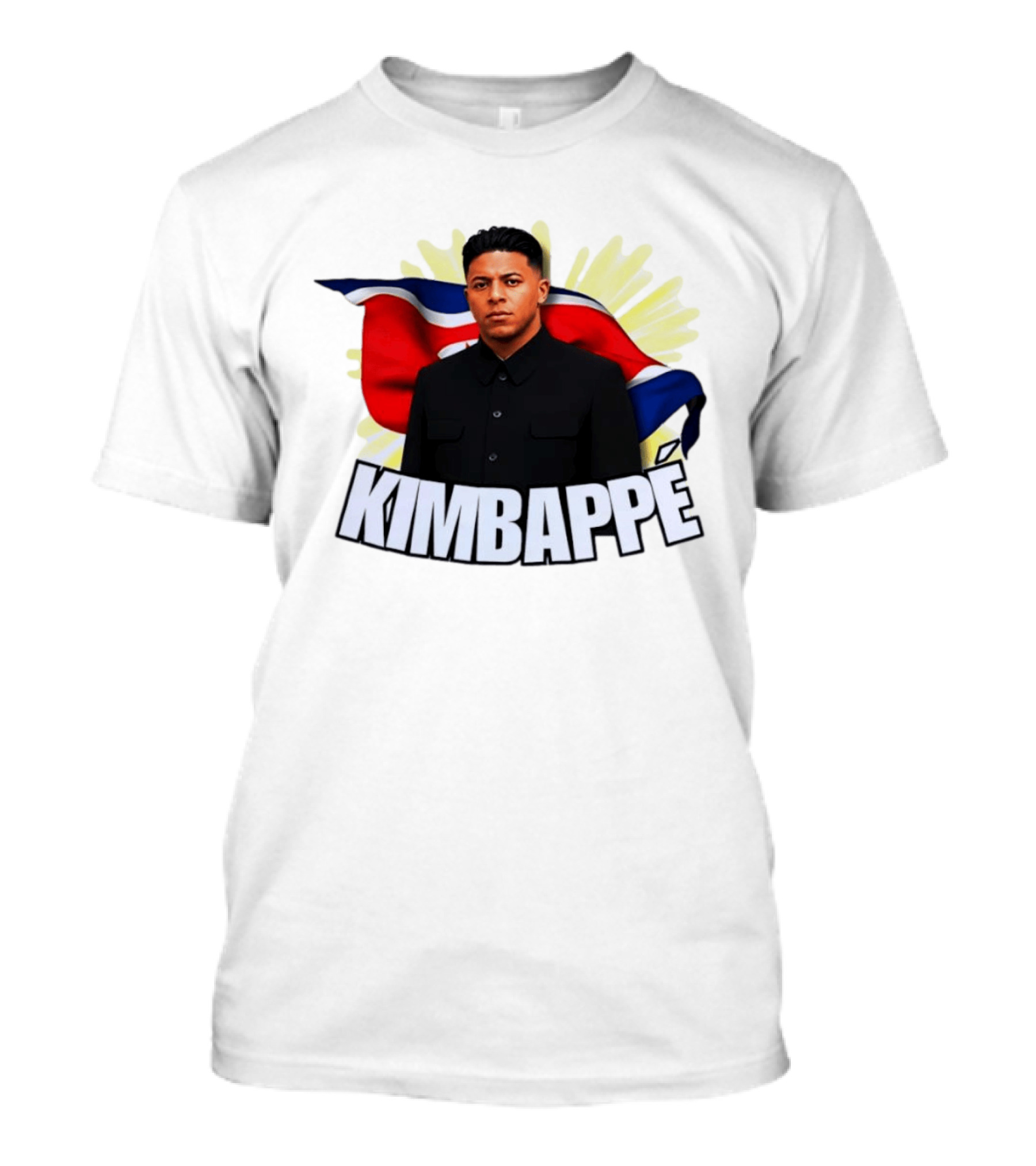 Kimbappé North Korea Leader Red Flag Fusion T-Shirt
