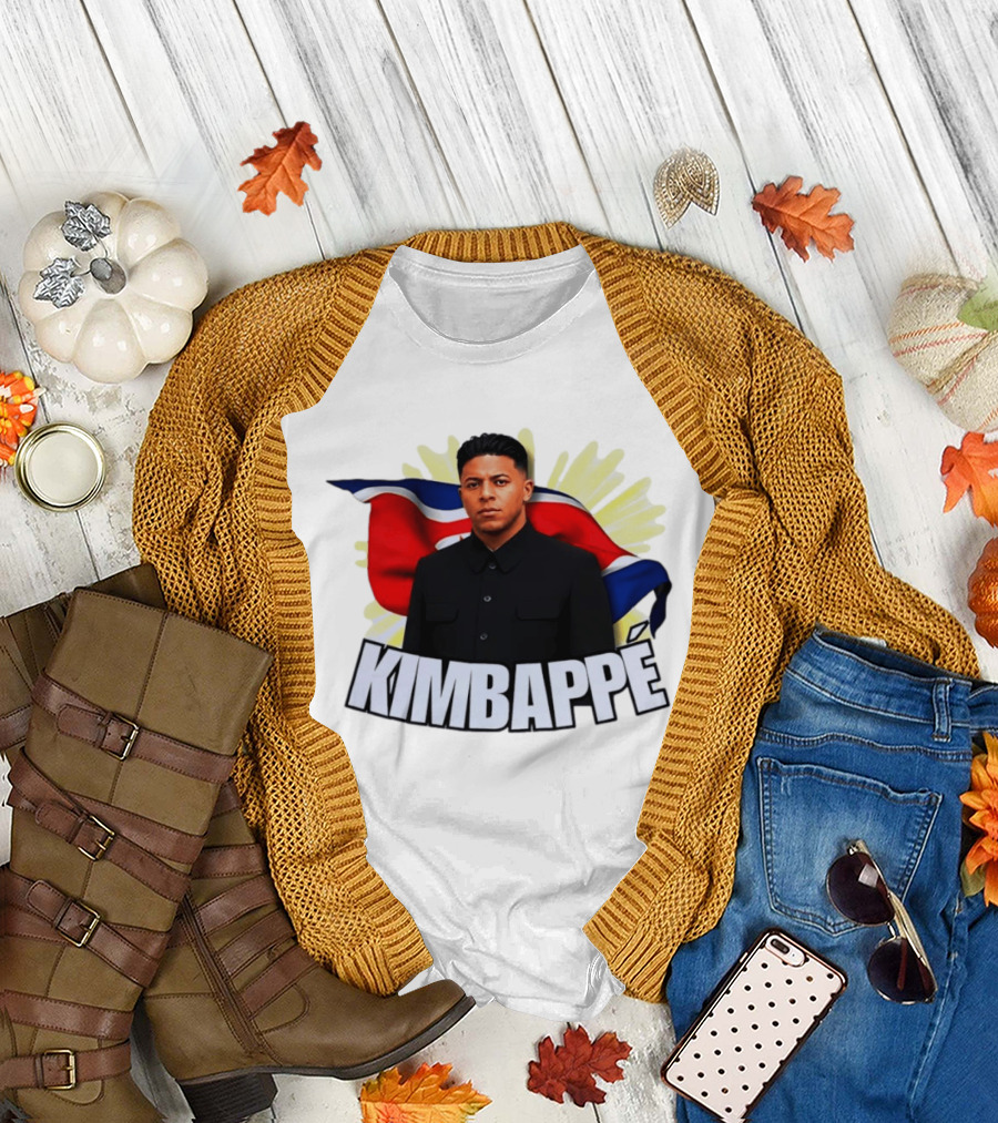 Kimbappé North Korea Leader Red Flag Fusion T-Shirt