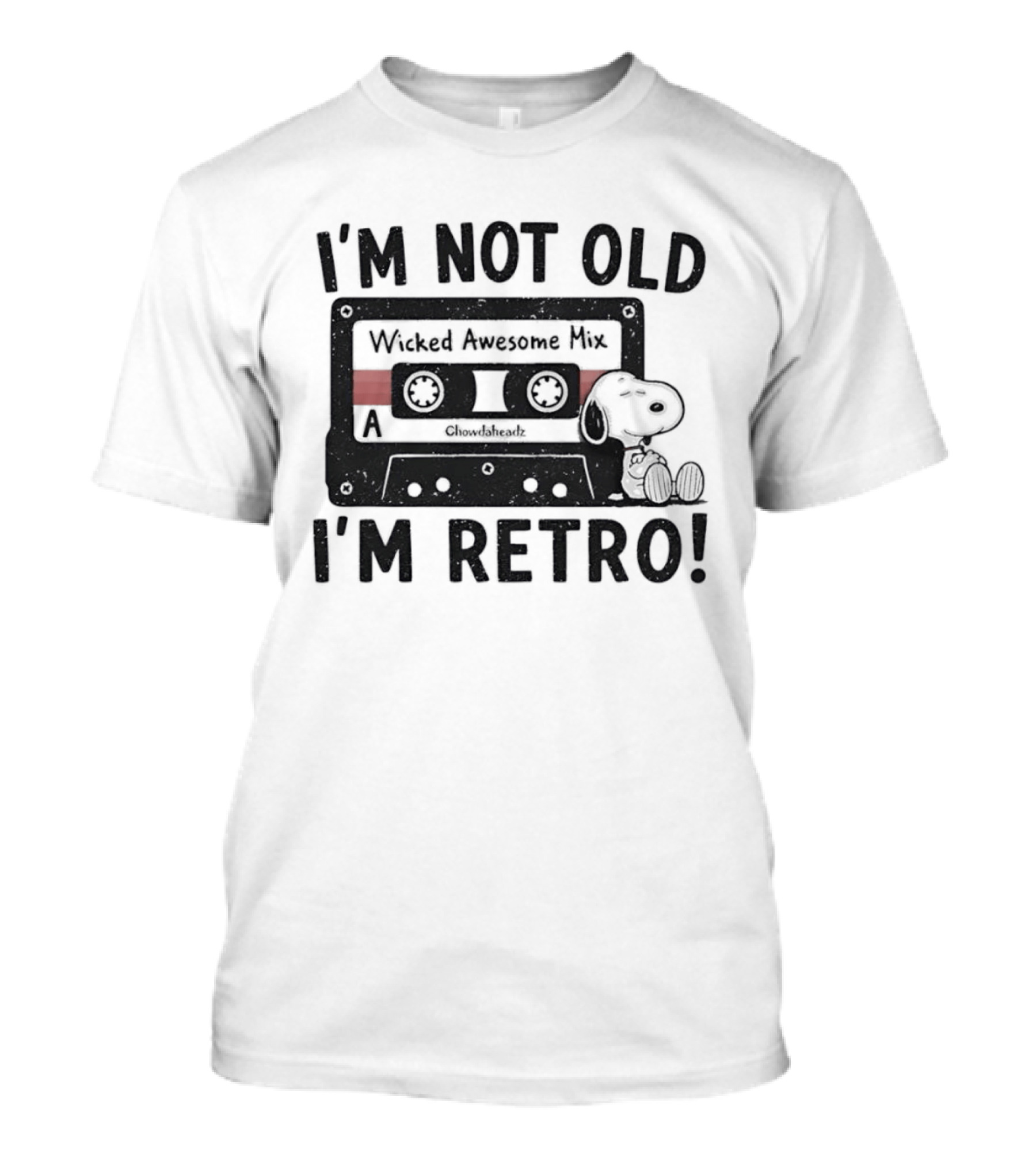 I'm Not Old I'm Retro Wicked Awesome Mix Snoopy T-Shirt