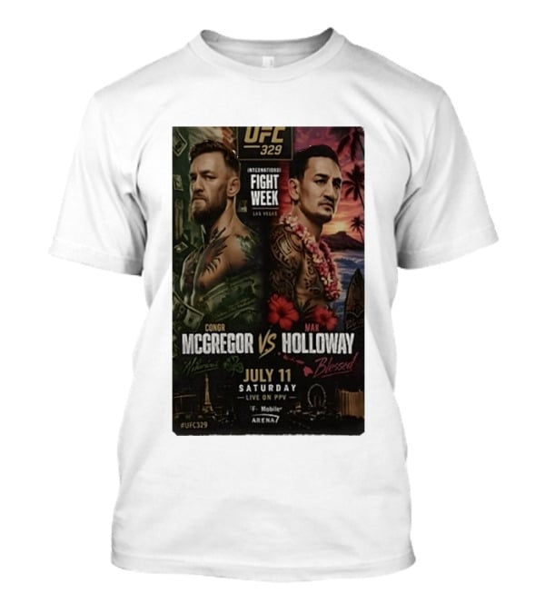 UFC 329 International Fight Week Conor McGregor Vs Max Holloway July 11 Las Vegas Live On PPV Arena 7 T-Shirt