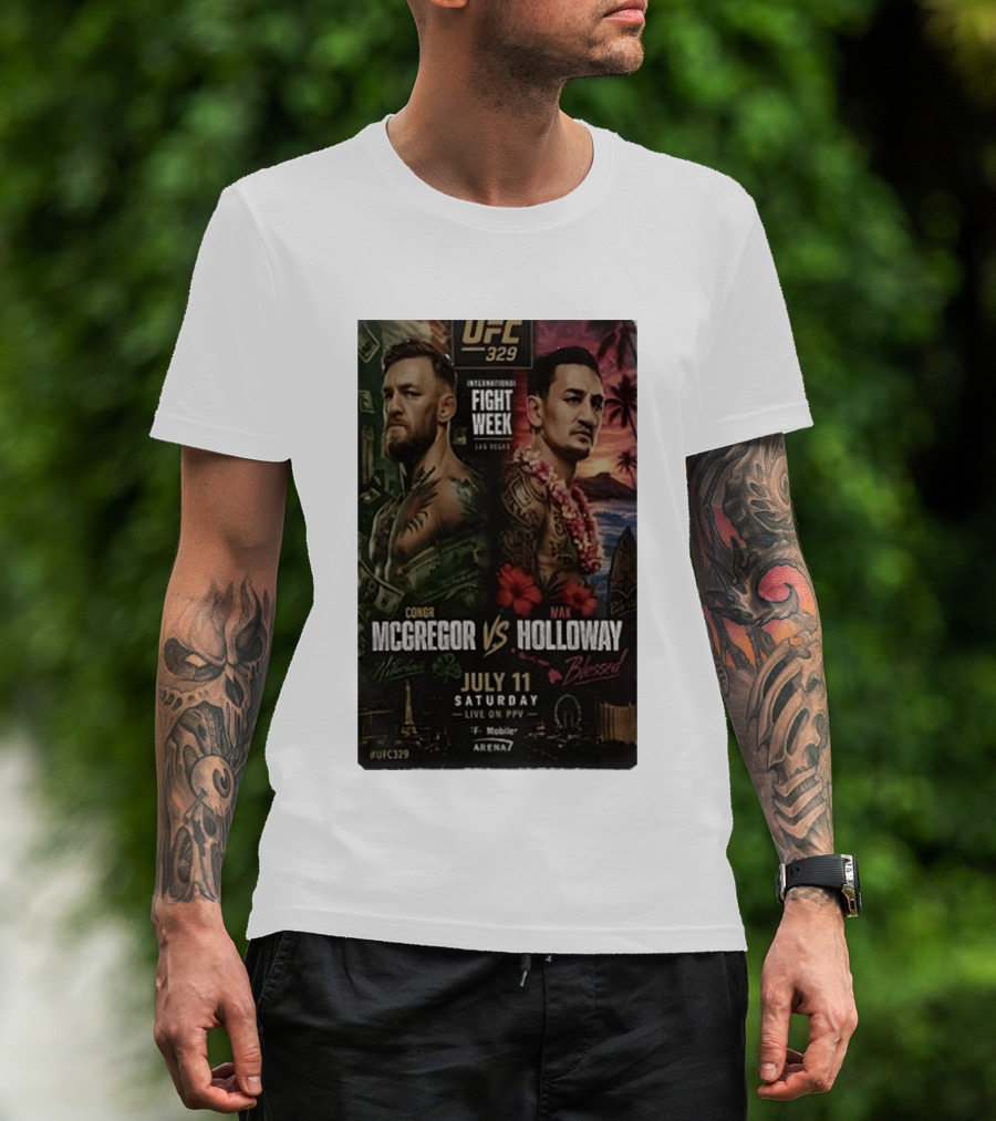 UFC 329 International Fight Week Conor McGregor Vs Max Holloway July 11 Las Vegas Live On PPV Arena 7 T-Shirt