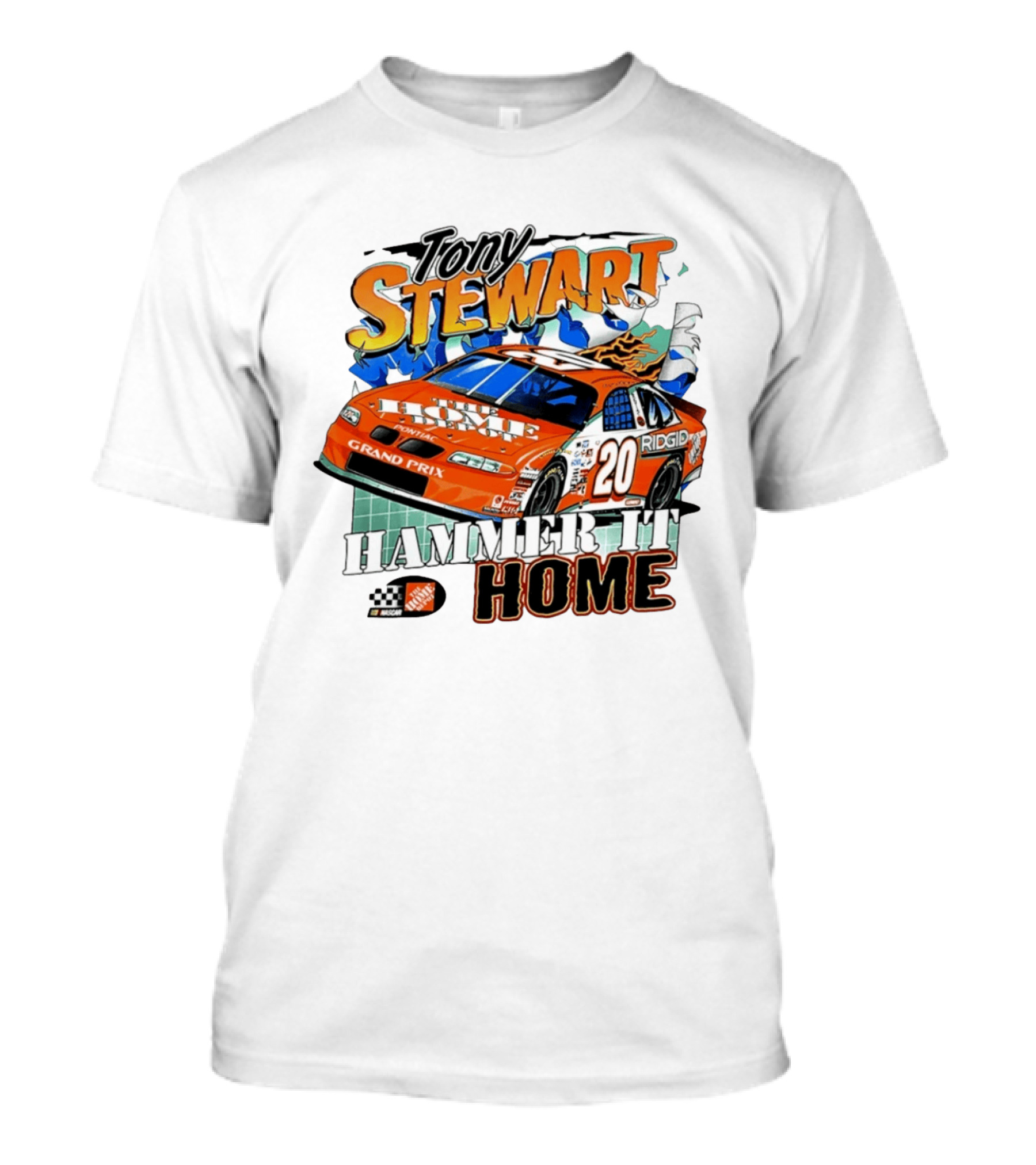 Tony Stewart Home Depot Racing 20 Pontiac NASCAR Hammer It Home T-Shirt