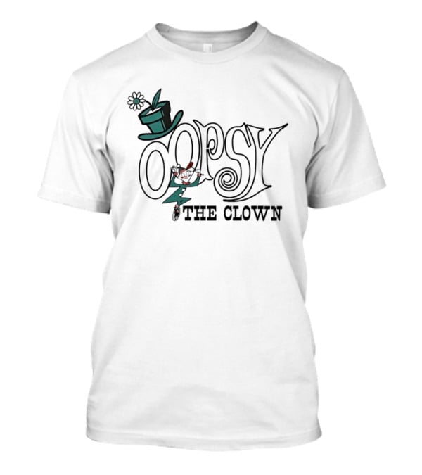 Oopsy The Clown Flower Top Hat T-Shirt