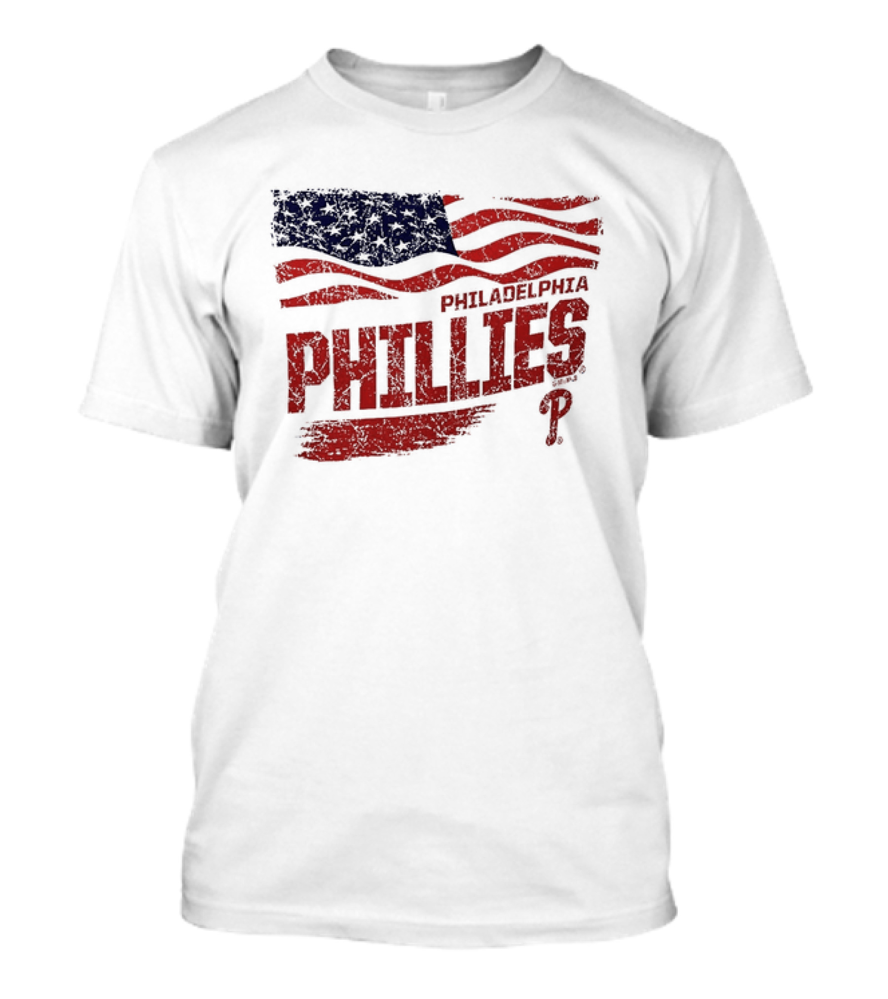 Philadelphia Phillies Waving American Flag 2026 MLB All Star Game T-Shirt