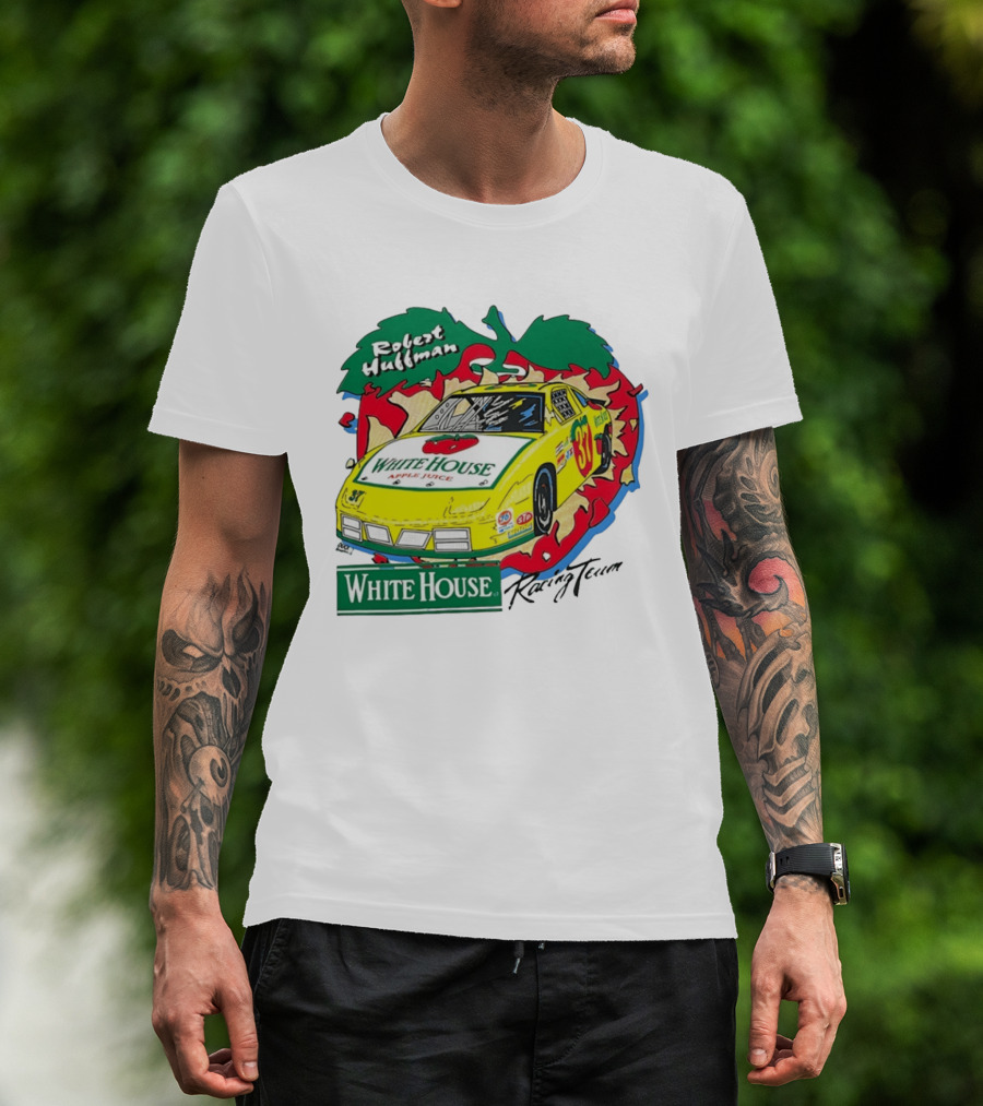 Robert Huffman White House Apple Juice Racing Team Car 37 NASCAR T-Shirt