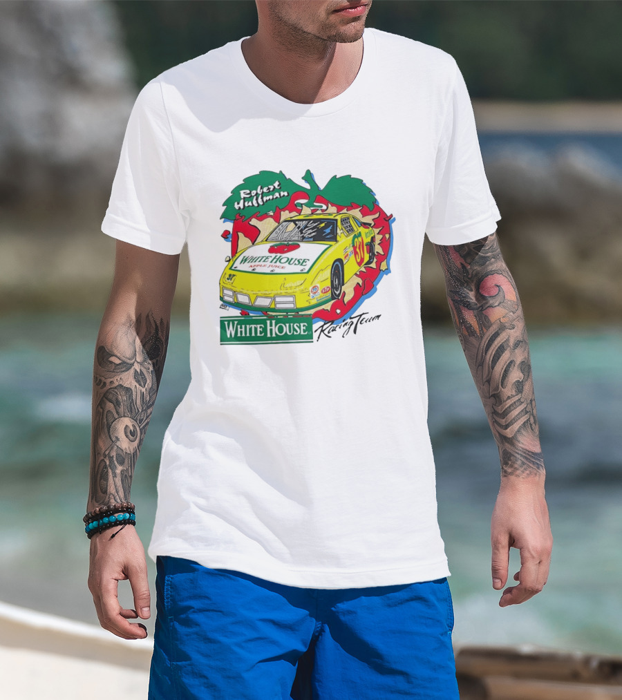 Robert Huffman White House Apple Juice Racing Team Car 37 NASCAR T-Shirt