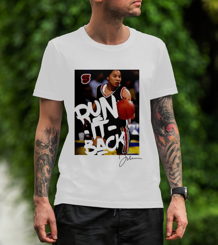 Run It Back Nykesha Sales Connecticut Huskies Basketball Player Action T-Shirt