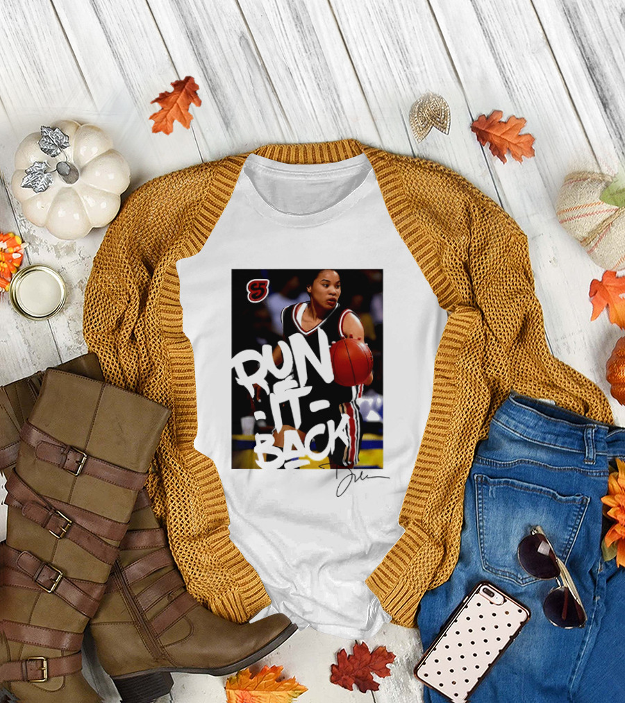 Run It Back Nykesha Sales Connecticut Huskies Basketball Player Action T-Shirt