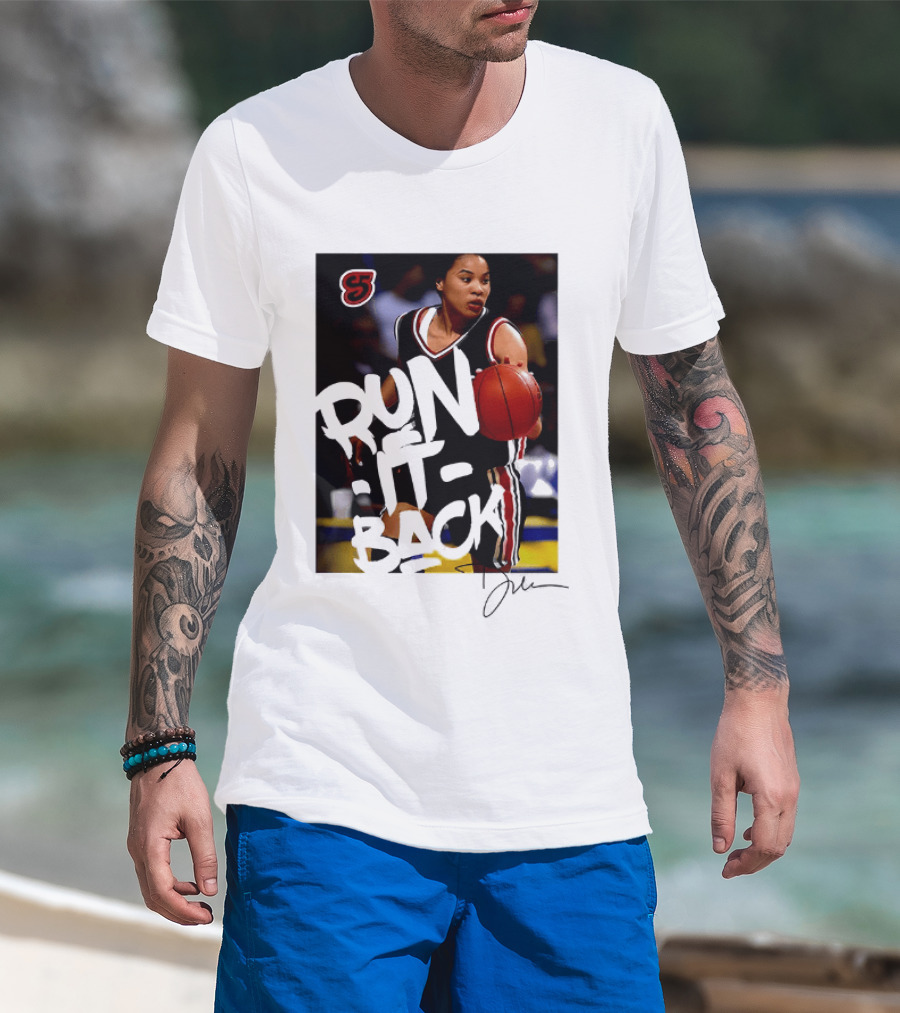 Run It Back Nykesha Sales Connecticut Huskies Basketball Player Action T-Shirt