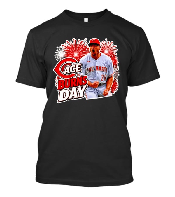 Cincinnati Reds Ace Burns Day Celebration With Fireworks T-Shirt
