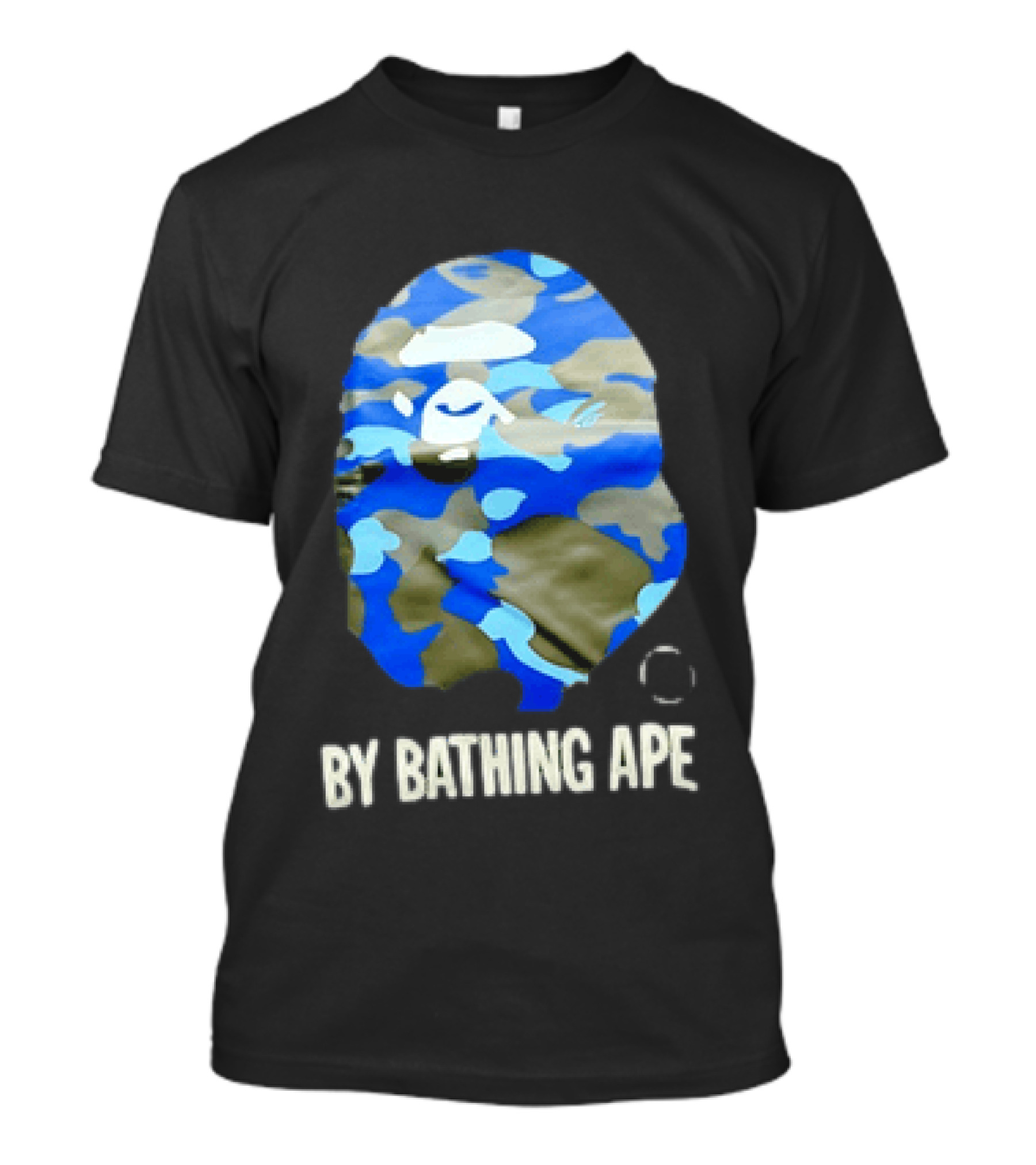 By Bathing APE Camouflage Blue Green T-Shirt