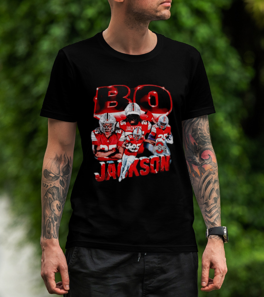 Bo Jackson Ohio State Football Player Sports Team T-Shirt